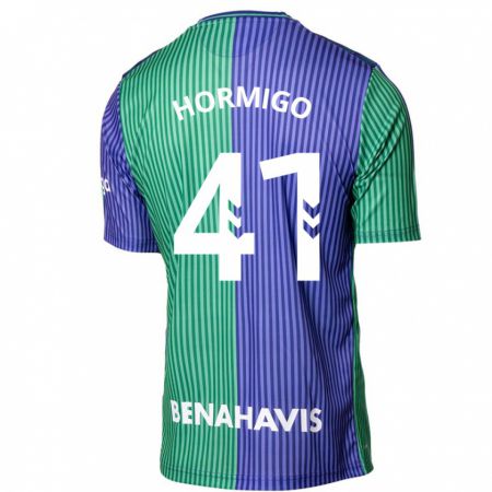 Kandiny Niño Camiseta Cintia Hormigo #41 Verde Azul 2ª Equipación 2023/24 La Camisa Chile