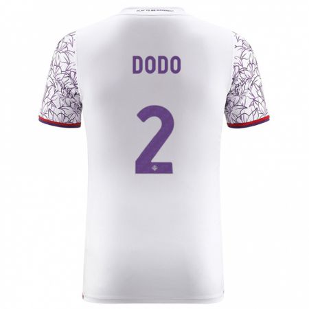 Kandiny Niño Camiseta Dodô #2 Blanco 2ª Equipación 2023/24 La Camisa Chile