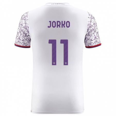 Kandiny Niño Camiseta Jonathan Ikoné #11 Blanco 2ª Equipación 2023/24 La Camisa Chile