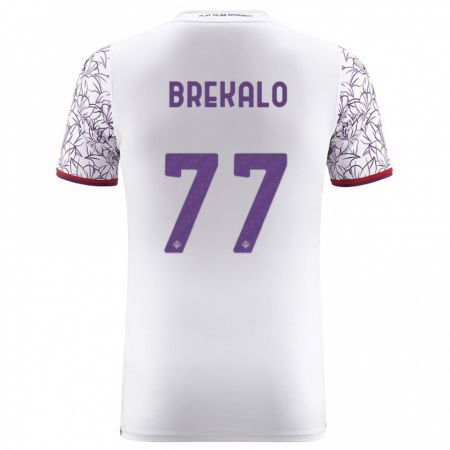 Kandiny Niño Camiseta Josip Brekalo #77 Blanco 2ª Equipación 2023/24 La Camisa Chile