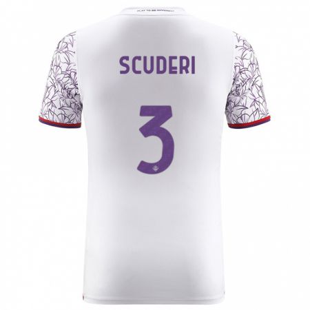 Kandiny Niño Camiseta Giulio Scuderi #3 Blanco 2ª Equipación 2023/24 La Camisa Chile