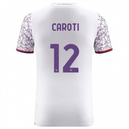 Kandiny Niño Camiseta Filippo Caroti #12 Blanco 2ª Equipación 2023/24 La Camisa Chile