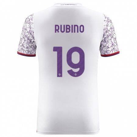 Kandiny Niño Camiseta Tommaso Rubino #19 Blanco 2ª Equipación 2023/24 La Camisa Chile