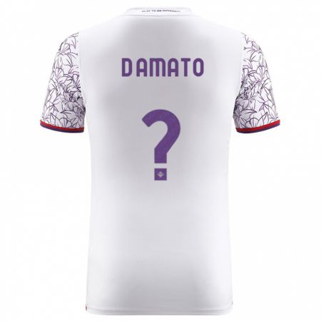 Kandiny Niño Camiseta Gabriele D'amato #0 Blanco 2ª Equipación 2023/24 La Camisa Chile