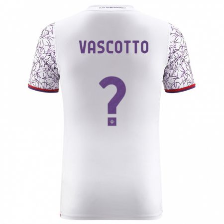 Kandiny Niño Camiseta Edoardo Vascotto #0 Blanco 2ª Equipación 2023/24 La Camisa Chile