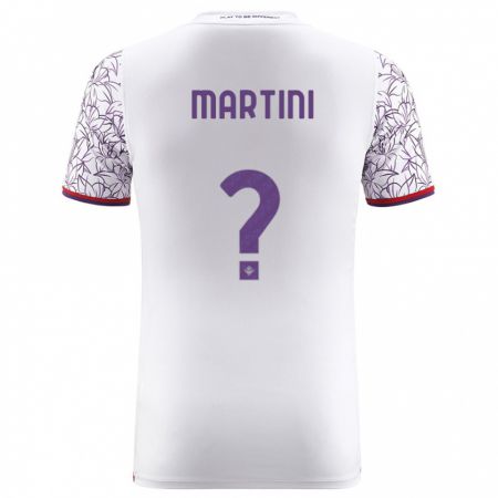 Kandiny Niño Camiseta Niko Martini #0 Blanco 2ª Equipación 2023/24 La Camisa Chile