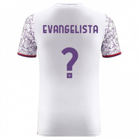 Kandiny Niño Camiseta Carlo Evangelista #0 Blanco 2ª Equipación 2023/24 La Camisa Chile