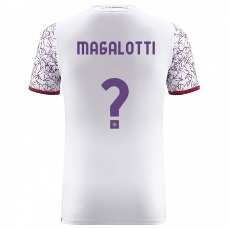 Kandiny Niño Camiseta Mattia Magalotti #0 Blanco 2ª Equipación 2023/24 La Camisa Chile
