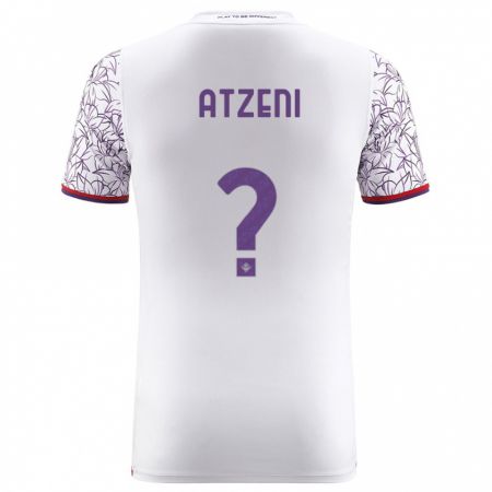Kandiny Niño Camiseta Davide Atzeni #0 Blanco 2ª Equipación 2023/24 La Camisa Chile