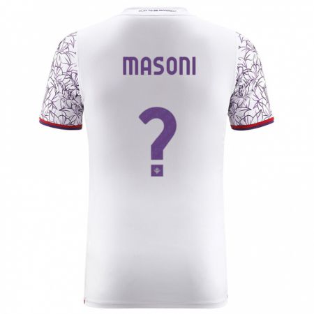 Kandiny Niño Camiseta Tommaso Masoni #0 Blanco 2ª Equipación 2023/24 La Camisa Chile