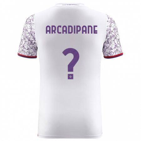 Kandiny Niño Camiseta Guglielmo Arcadipane #0 Blanco 2ª Equipación 2023/24 La Camisa Chile