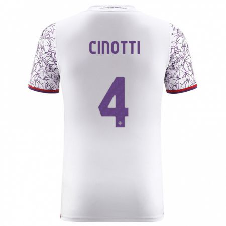 Kandiny Niño Camiseta Norma Cinotti #4 Blanco 2ª Equipación 2023/24 La Camisa Chile