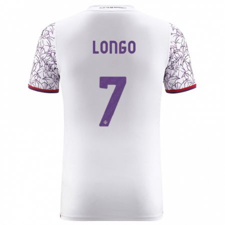 Kandiny Niño Camiseta Miriam Longo #7 Blanco 2ª Equipación 2023/24 La Camisa Chile
