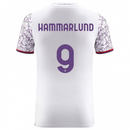 Kandiny Niño Camiseta Pauline Hammarlund #9 Blanco 2ª Equipación 2023/24 La Camisa Chile