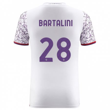 Kandiny Niño Camiseta Viola Bartalini #28 Blanco 2ª Equipación 2023/24 La Camisa Chile