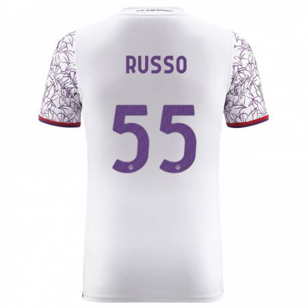 Kandiny Niño Camiseta Federica Russo #55 Blanco 2ª Equipación 2023/24 La Camisa Chile