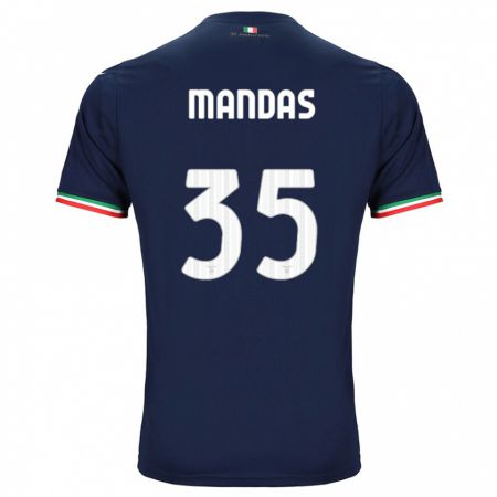 Kandiny Niño Camiseta Christos Mandas #35 Armada 2ª Equipación 2023/24 La Camisa Chile