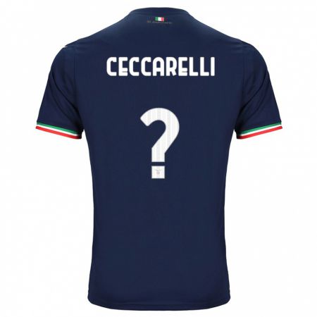 Kandiny Niño Camiseta Alessandro Ceccarelli #0 Armada 2ª Equipación 2023/24 La Camisa Chile