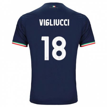 Kandiny Niño Camiseta Chiara Vigliucci #18 Armada 2ª Equipación 2023/24 La Camisa Chile