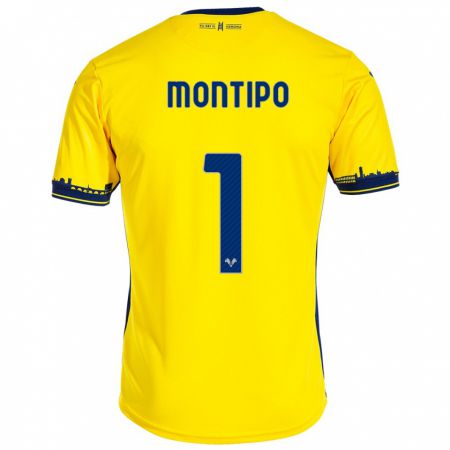 Kandiny Niño Camiseta Lorenzo Montipò #1 Amarillo 2ª Equipación 2023/24 La Camisa Chile