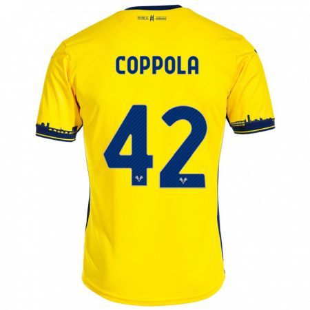 Kandiny Niño Camiseta Diego Coppola #42 Amarillo 2ª Equipación 2023/24 La Camisa Chile