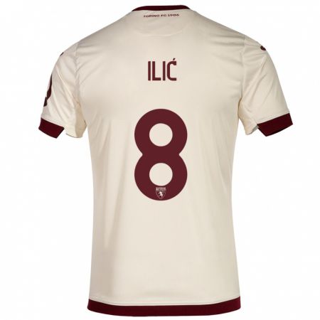 Kandiny Niño Camiseta Ivan Ilić #8 Champán 2ª Equipación 2023/24 La Camisa Chile