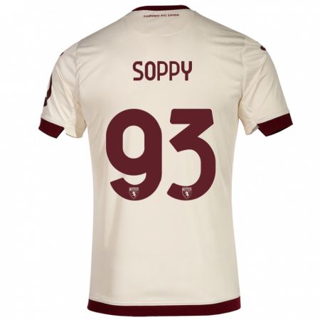 Kandiny Niño Camiseta Brandon Soppy #93 Champán 2ª Equipación 2023/24 La Camisa Chile