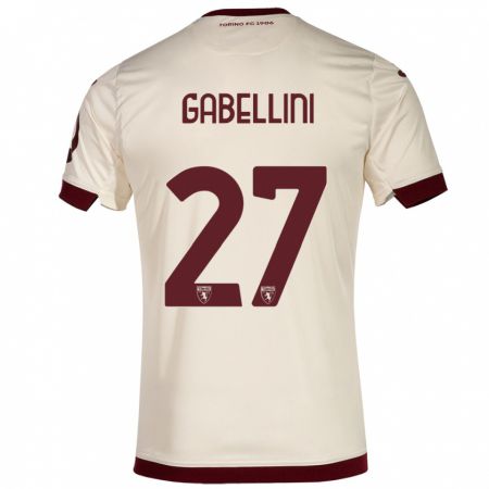 Kandiny Niño Camiseta Tommaso Gabellini #27 Champán 2ª Equipación 2023/24 La Camisa Chile