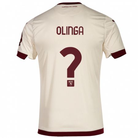 Kandiny Niño Camiseta Kenny Olinga #0 Champán 2ª Equipación 2023/24 La Camisa Chile
