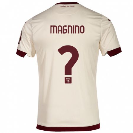 Kandiny Niño Camiseta Emanuele Magnino #0 Champán 2ª Equipación 2023/24 La Camisa Chile