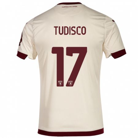 Kandiny Niño Camiseta Giorgia Tudisco #17 Champán 2ª Equipación 2023/24 La Camisa Chile