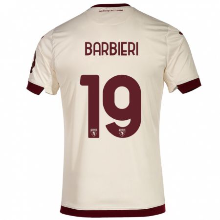 Kandiny Niño Camiseta Raffaella Barbieri #19 Champán 2ª Equipación 2023/24 La Camisa Chile