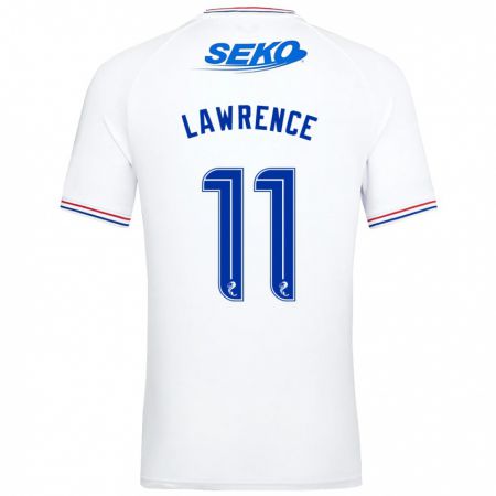 Kandiny Niño Camiseta Tom Lawrence #11 Blanco 2ª Equipación 2023/24 La Camisa Chile