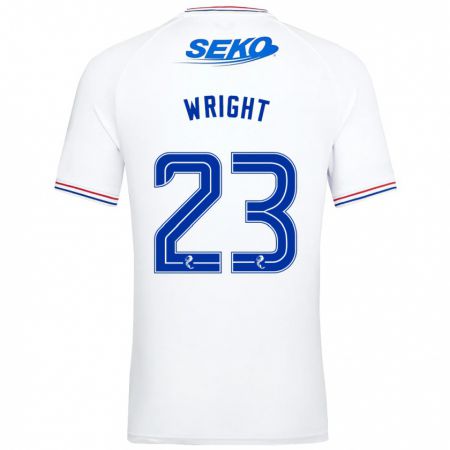 Kandiny Niño Camiseta Scott Wright #23 Blanco 2ª Equipación 2023/24 La Camisa Chile