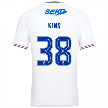 Kandiny Niño Camiseta Leon King #38 Blanco 2ª Equipación 2023/24 La Camisa Chile