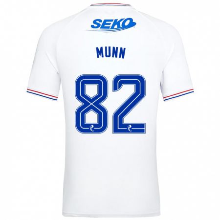 Kandiny Niño Camiseta Mason Munn #82 Blanco 2ª Equipación 2023/24 La Camisa Chile