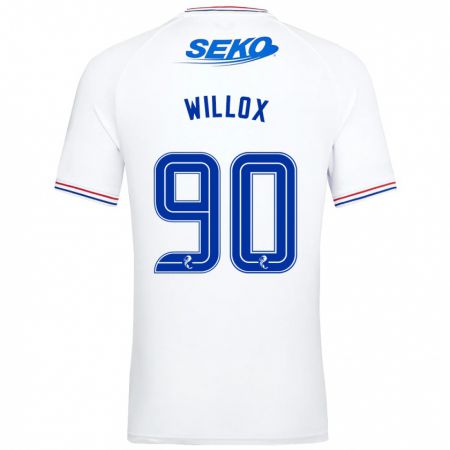 Kandiny Niño Camiseta Kieron Willox #90 Blanco 2ª Equipación 2023/24 La Camisa Chile