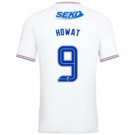 Kandiny Niño Camiseta Kirsty Howat #9 Blanco 2ª Equipación 2023/24 La Camisa Chile
