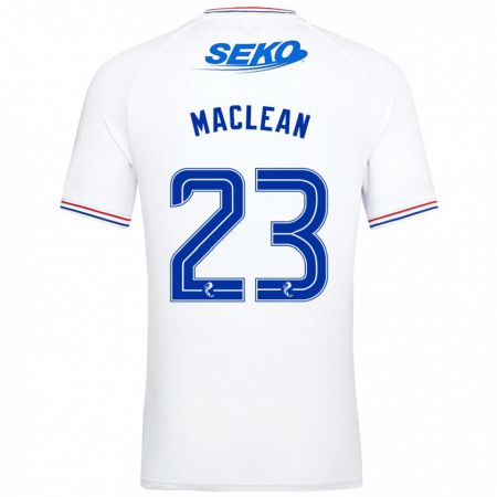 Kandiny Niño Camiseta Kirsty Maclean #23 Blanco 2ª Equipación 2023/24 La Camisa Chile