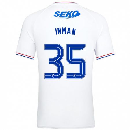 Kandiny Niño Camiseta Lucy Inman #35 Blanco 2ª Equipación 2023/24 La Camisa Chile