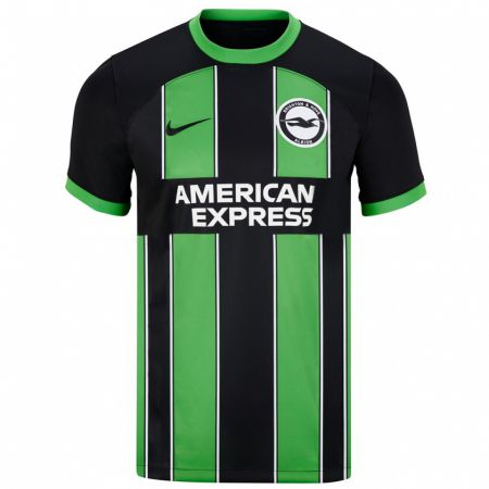 Kandiny Niño Camiseta Carlos Baleba #20 Verde Negro 2ª Equipación 2023/24 La Camisa Chile
