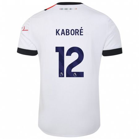 Kandiny Niño Camiseta Issa Kaboré #12 Blanco 2ª Equipación 2023/24 La Camisa Chile