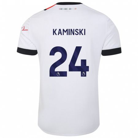 Kandiny Niño Camiseta Thomas Kaminski #24 Blanco 2ª Equipación 2023/24 La Camisa Chile