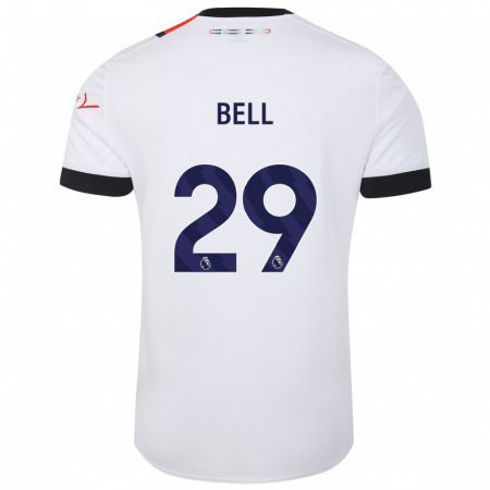 Kandiny Niño Camiseta Amari'i Bell #29 Blanco 2ª Equipación 2023/24 La Camisa Chile