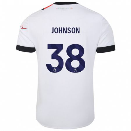 Kandiny Niño Camiseta Joe Johnson #38 Blanco 2ª Equipación 2023/24 La Camisa Chile