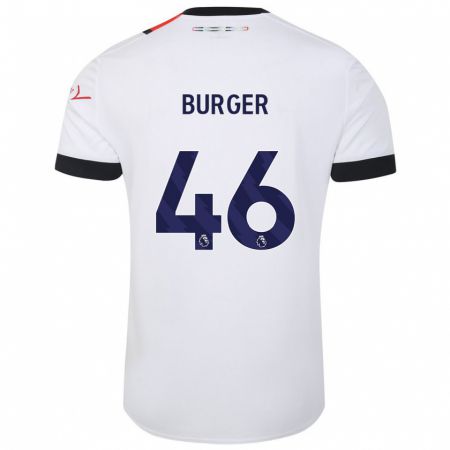 Kandiny Niño Camiseta Jake Burger #46 Blanco 2ª Equipación 2023/24 La Camisa Chile
