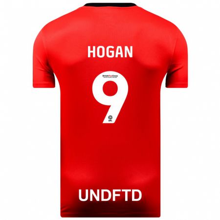 Kandiny Niño Camiseta Scott Hogan #9 Rojo 2ª Equipación 2023/24 La Camisa Chile