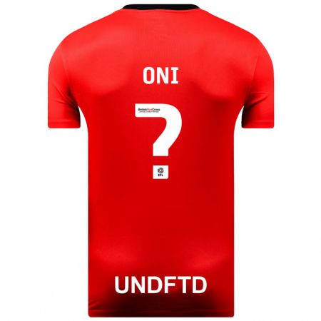 Kandiny Niño Camiseta Ifeoluwa Oni #0 Rojo 2ª Equipación 2023/24 La Camisa Chile
