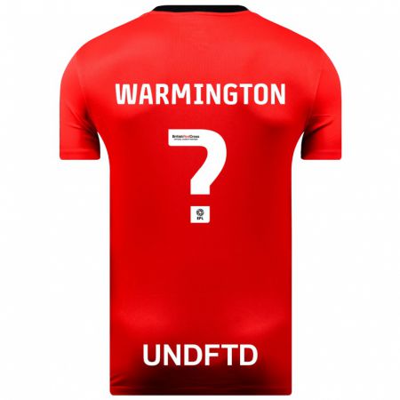Kandiny Niño Camiseta Tyrese Warmington #0 Rojo 2ª Equipación 2023/24 La Camisa Chile