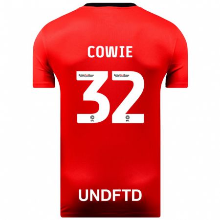 Kandiny Niño Camiseta Abbie Cowie #32 Rojo 2ª Equipación 2023/24 La Camisa Chile
